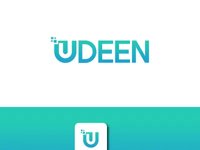 💻🚀Udeen – Software Company Logo Design app logo branding clean logo design corporate logo design digital branding facebook ad graphic design illustration it company logo logo marketing minimal logo modern logo design software company branding software logo tech logo tech startup logo vector