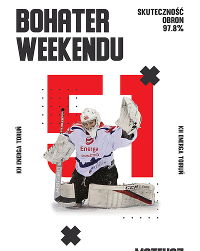 Hockey flyer graphic design