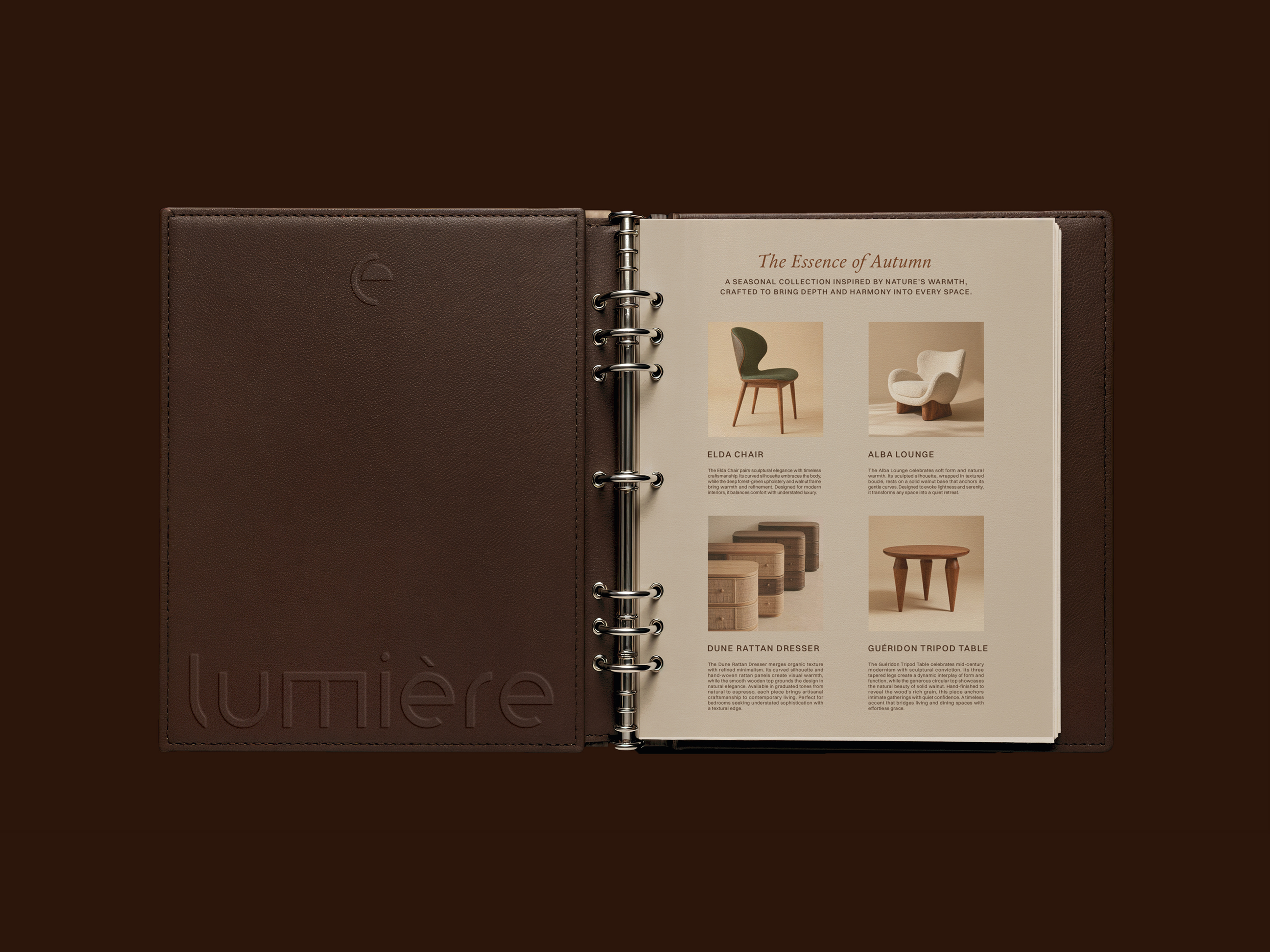Lumière / A5 Mini Lookbook Design brand design brand identity branding design graphic design logodesign visual identity