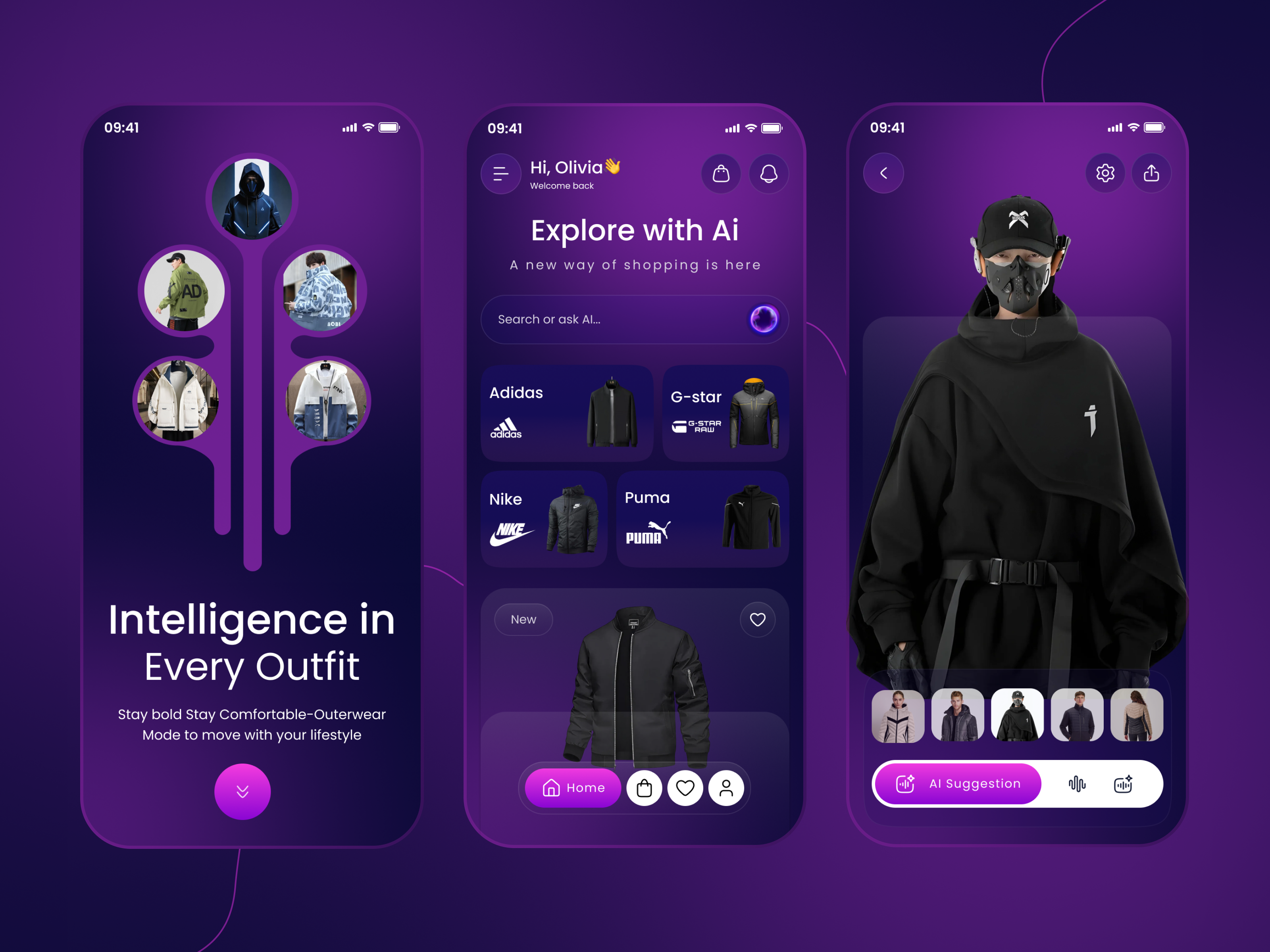 Ai Ecommerce App Design ai app ai ecommerce app ai fashion ai shoping ai shopping app app app animation app design app designer app developer clean app ecom app ecommerce app ios minimal app mobile app modern app smartshopping ui animation uiux