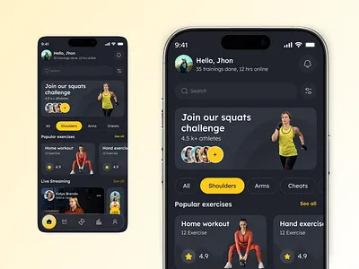 Fitness app design app app design app ui design fitness fitness app health ios iphone mobile mobile app mobile app design mobile app ui mvp react native ui ui design user interface ux ux design