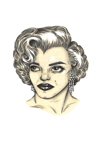 Marilyn Monroe Portrait art artist artwork celebrity design designer drawing emilieharmonyart illustration illustrator marilynmonroe portrait