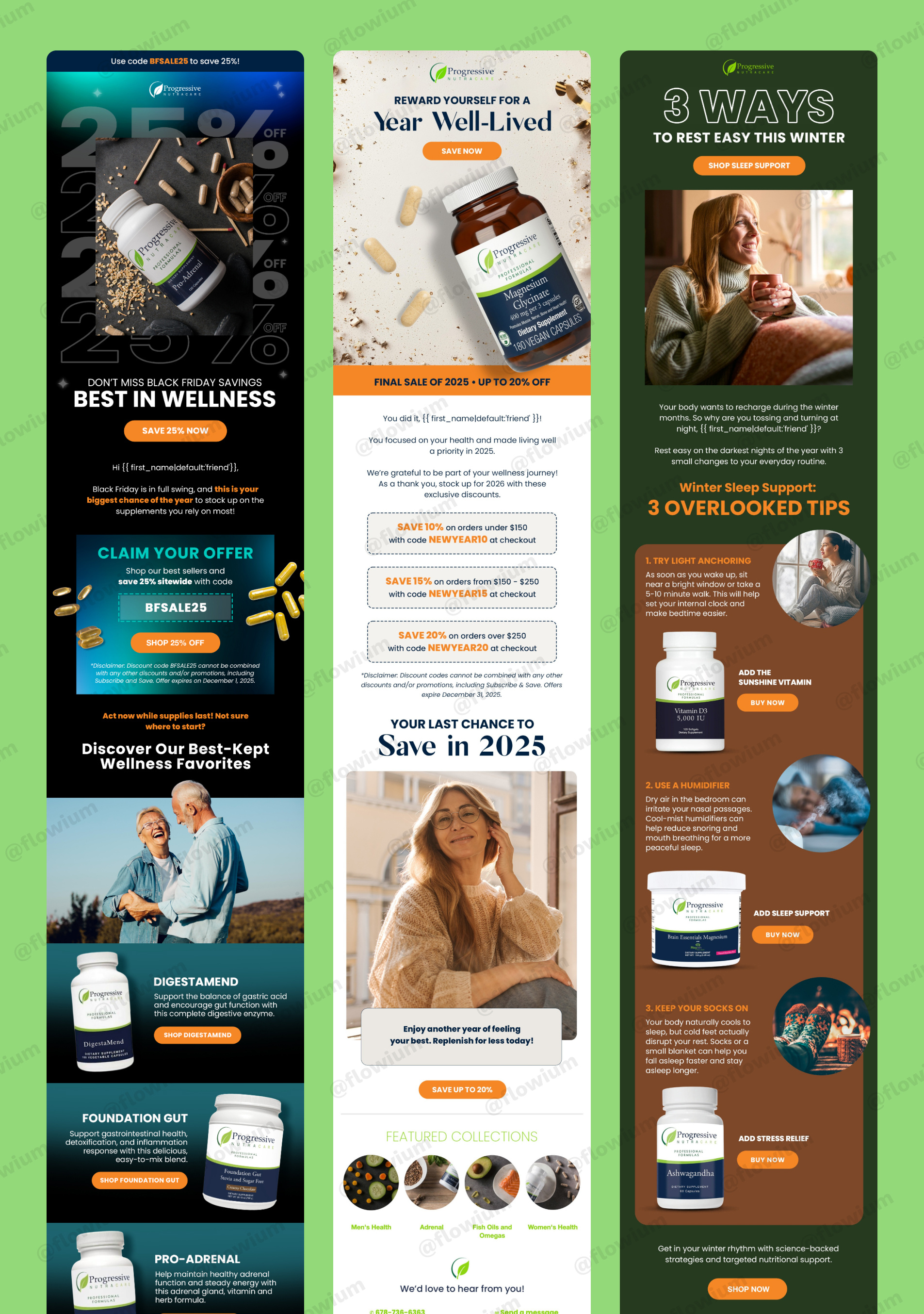 Black Friday Email Design for Wellness Brand branding design ecommerce email email design email marketing email marketing design illustration klaviyo newsletter newsletter design