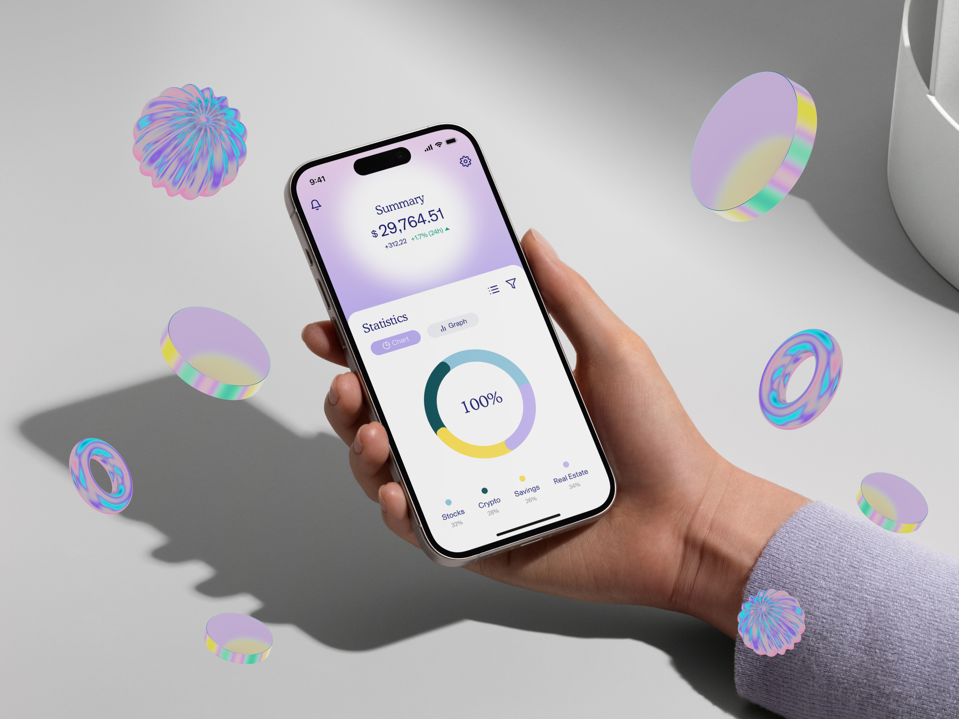 Trackee - Wallet balance budget measure pink portfolio track tracking wallet