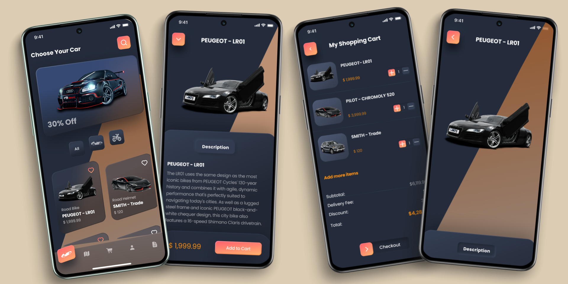 Example of Car Rental App