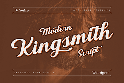 Kingsmith branding classic clean design elegant handwritten logo modern retro script vintage