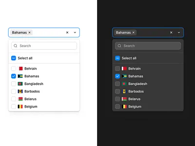 Dropdown Component clean design component component ui dark mode dropdown dropdown component dropdown menu dropdown ui dropdown ui component list menu product design ui ui component ux visual design