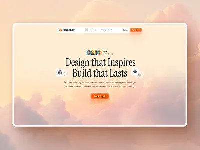 Heigency — Design Agency Website UI agency website branding clean design conversion focused design agency framer gradient design hero section landing page modern ui product design saas design typography ui design ux design visual design web design web inspiration website design