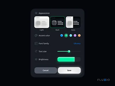 Appearance component appearance component dark mode dark theme icon pack icon set icon system kit neon ui kit
