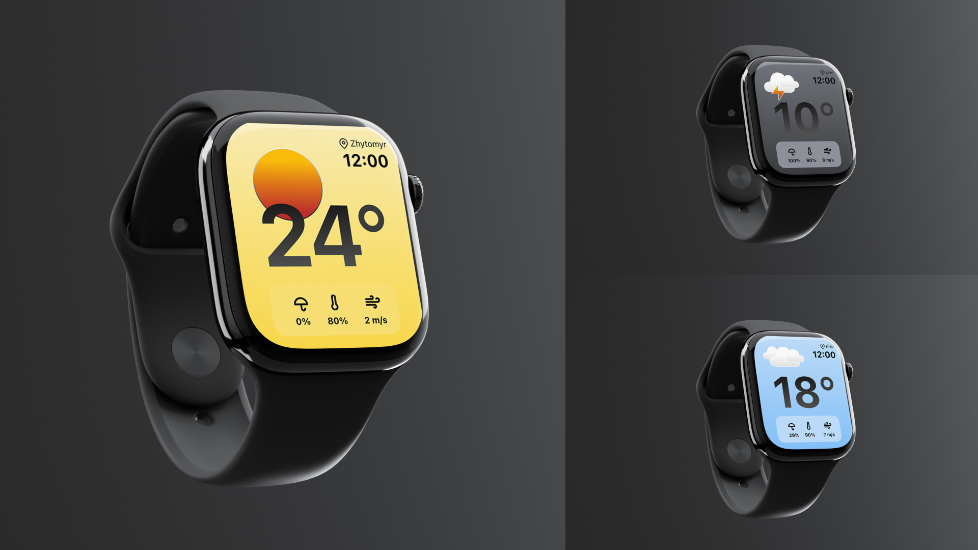 Watch 10 App Forecast behance design digitaldesign dribbble interface ui userinterface ux