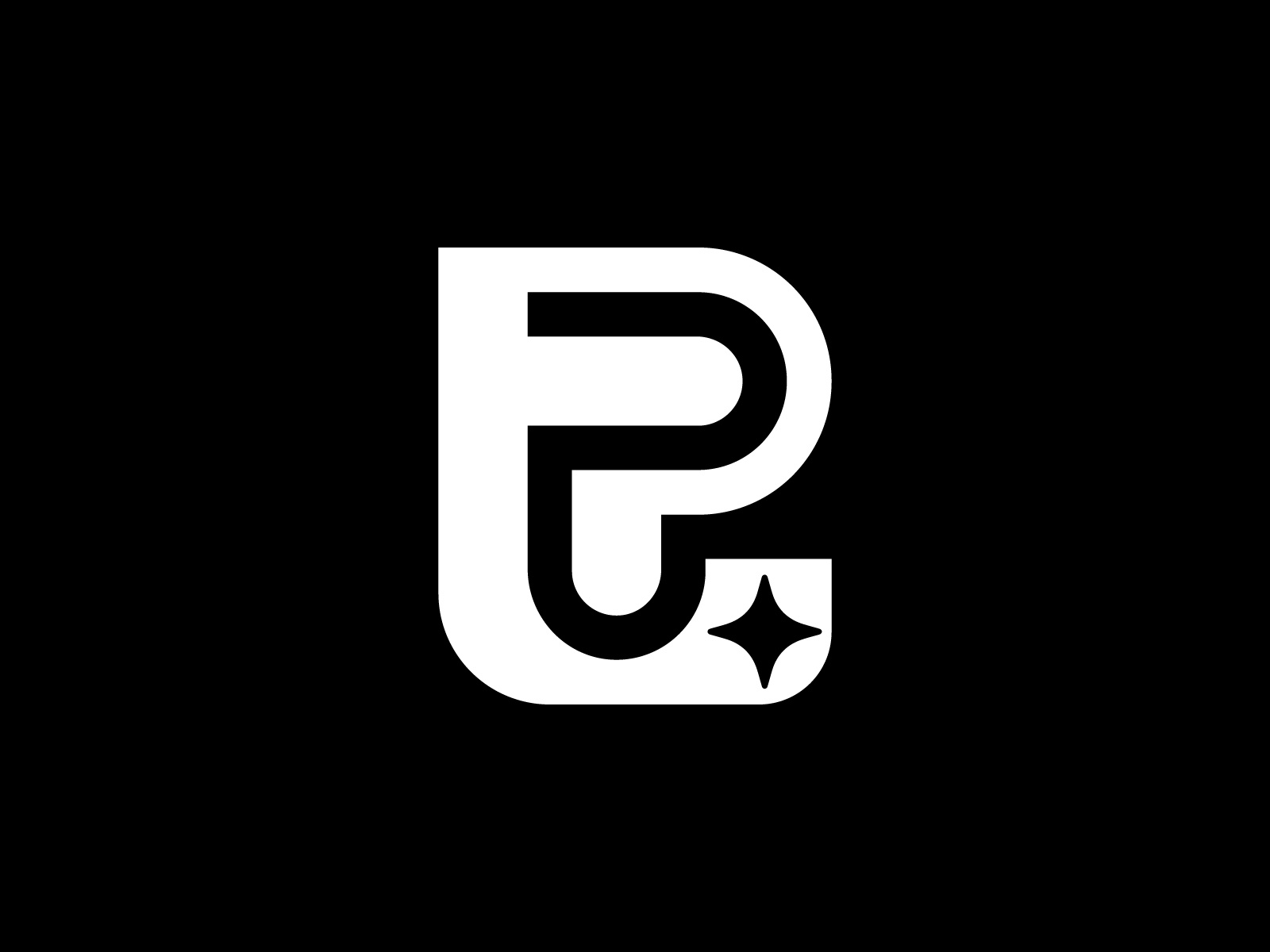 FP Star Logo brand identity combination costom letter costom shape creative eee ep initial fp logo letter fp lettermark logo mark loog mark minimal modern natural ppp star visual identity