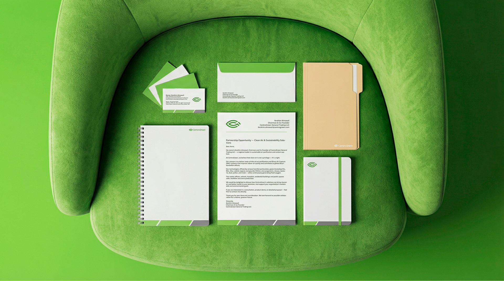 CentroGreen branding logo ui ux web development webdesign