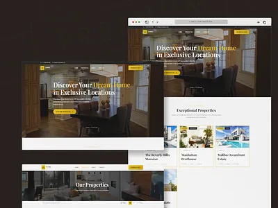 Real Estate Luxury Website luxury webdesign real estate webdesign website