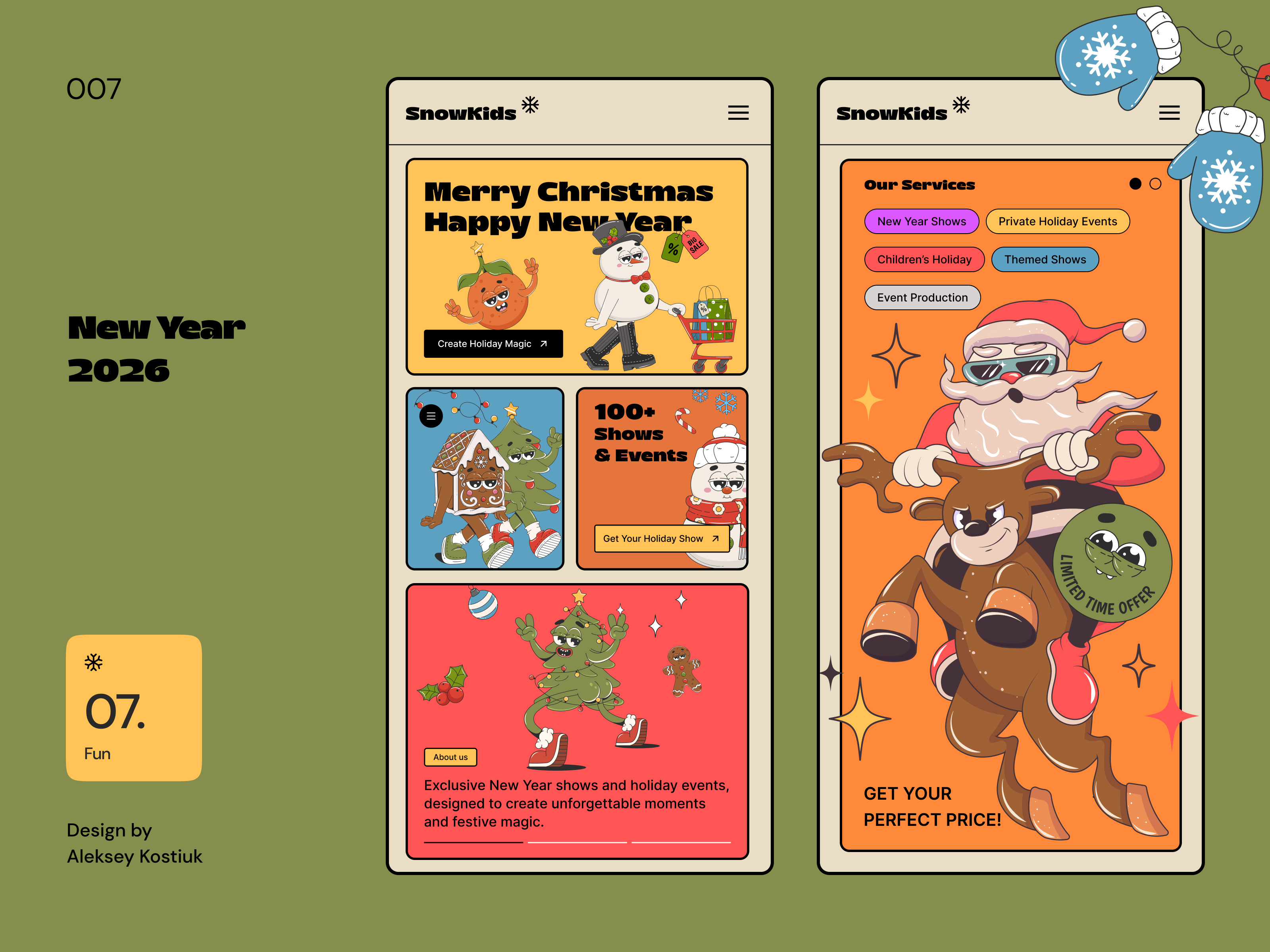 New Year 2026 2026 christmas graphic design illustration minimalism neobrutalism newyear