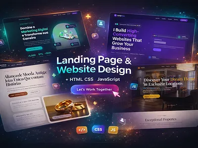 Landing Page & Website Design html landing page next ui webdesign website