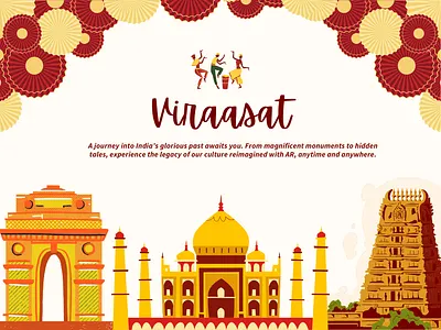 Viraasat branding graphic design