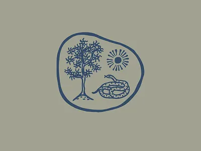 Cosmic snake branding classic design earth graphic design illustration land logo moon nature snake sun tree universe vector