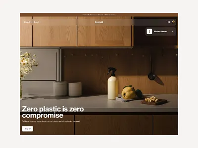 Homepage on Framlix eCommerce template made in Framer, Lumel branding design eco ecofriendly ecommerce framer graphic design homepage illustration logo minimal natural productdesign shopify sustainability ui ux webdesign