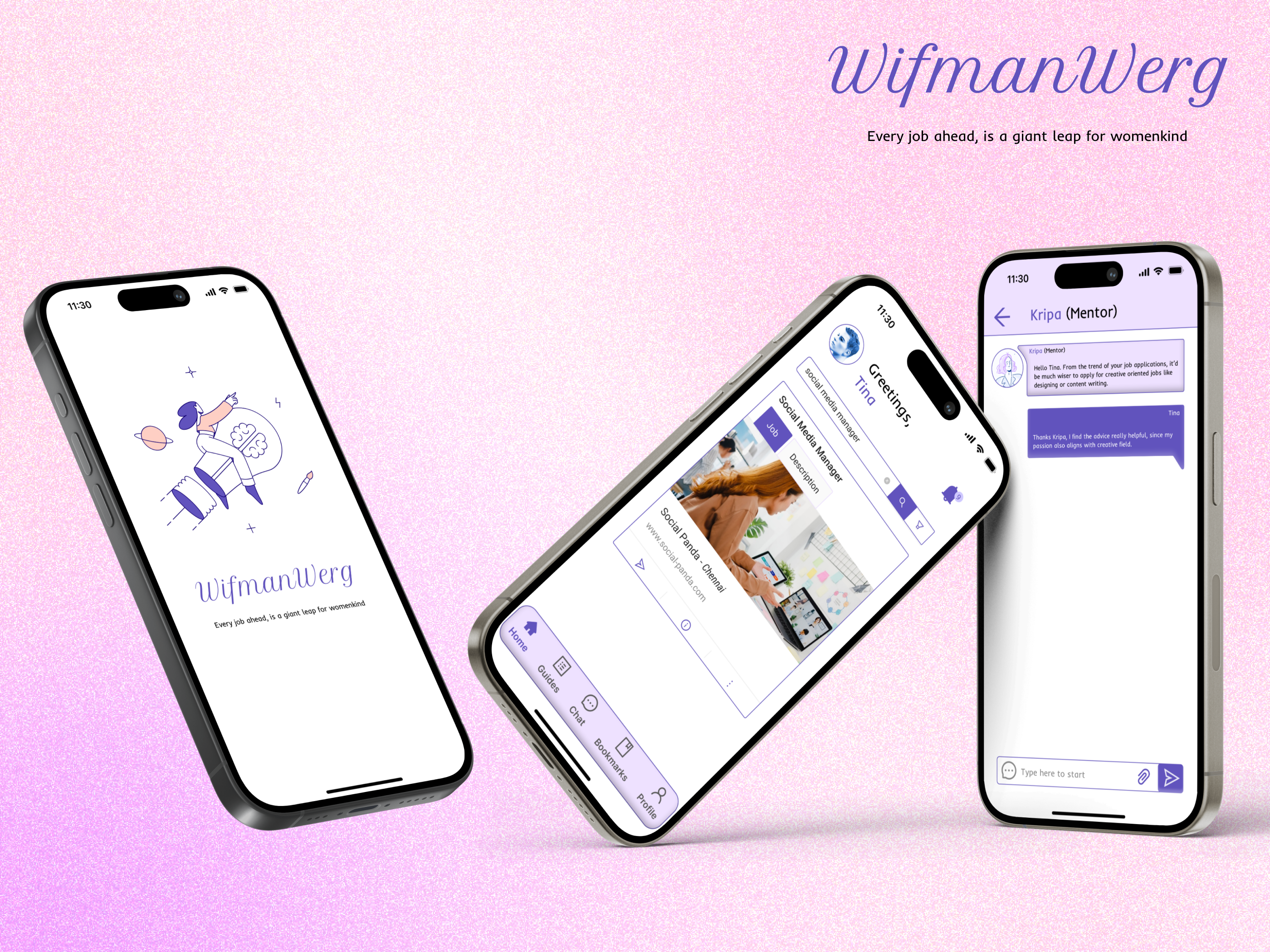 WifmanWerg - UX design prototype figma graphic design ui ux