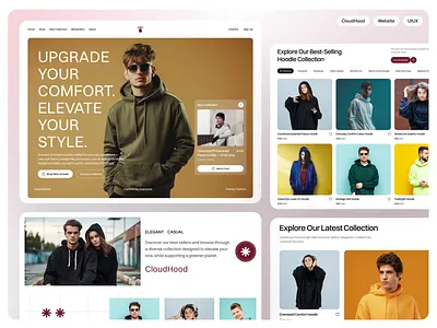 Modern Streetwear & Hoodie Store Web Design animation apparel clean interface clothing website design ecommerce fashion store fashion website hero section hoodie design landing page minimal ui online shop retail design streetwear ui uiux web design website website design