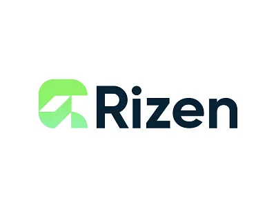 Rizen–Modern R Logo/Unique R logo.Lettermark logo.Minimal logo abstract logo app logo bold typography business logo clean typography creative logo graphic design green logo lettermark logo logo minimal logo modern logo modern r logo professional logo r logo saas logo startup logo tech logo typography logo unique r logo