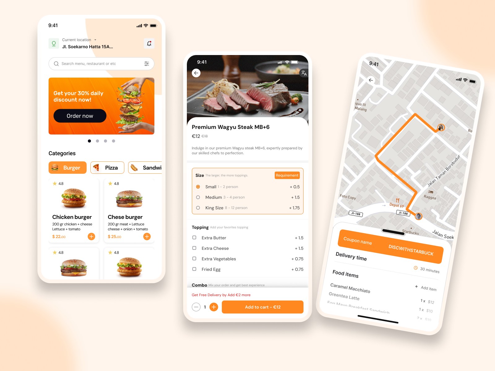 Example of UI/UX Design Mobile App (30 Screens)