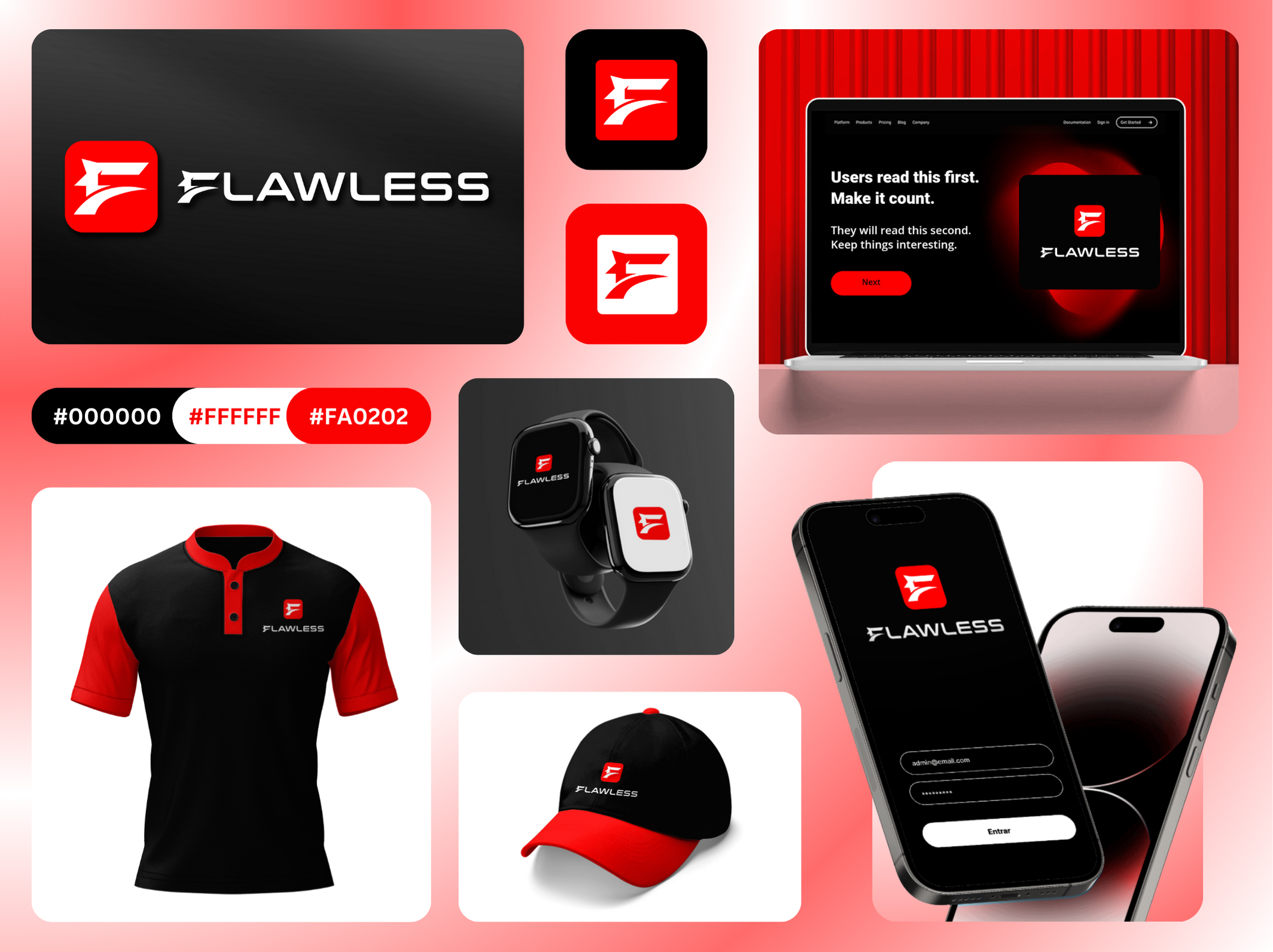 FLAWLESS - Modern Tech Branding & Comprehensive Visual Identity brand identity brand logo branding business logo clean logo creative creative logo graphic design identity identity design logo logo concept logo design minimalist modern professional professional logo tech typography visual identity