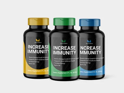 SUPPLEMENT LABEL DESIGN foodpackaging graphic design immunity label medicine packaging productdesign supplement