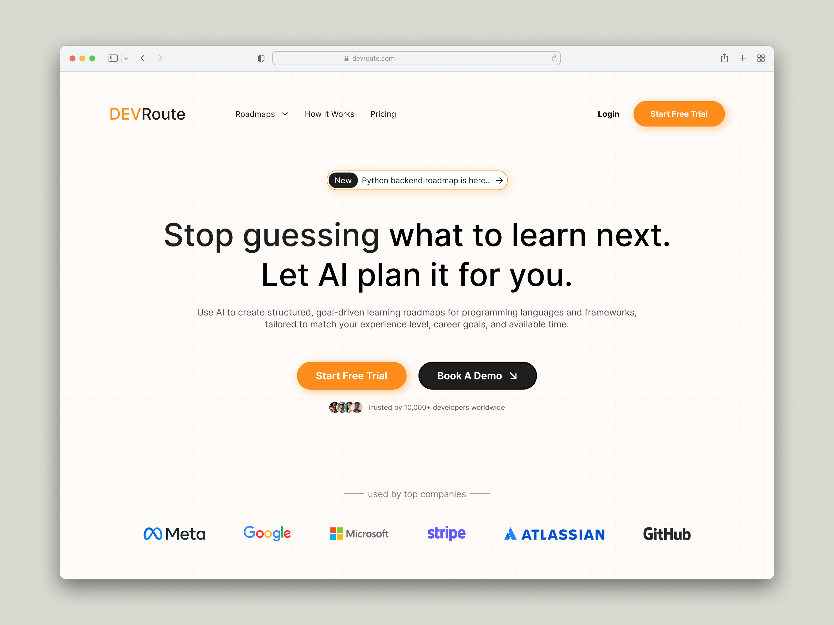 Design Exploration — AI-Powered Developer Roadmap Hero Section ai design exploration hero section motion graphics saas ui website