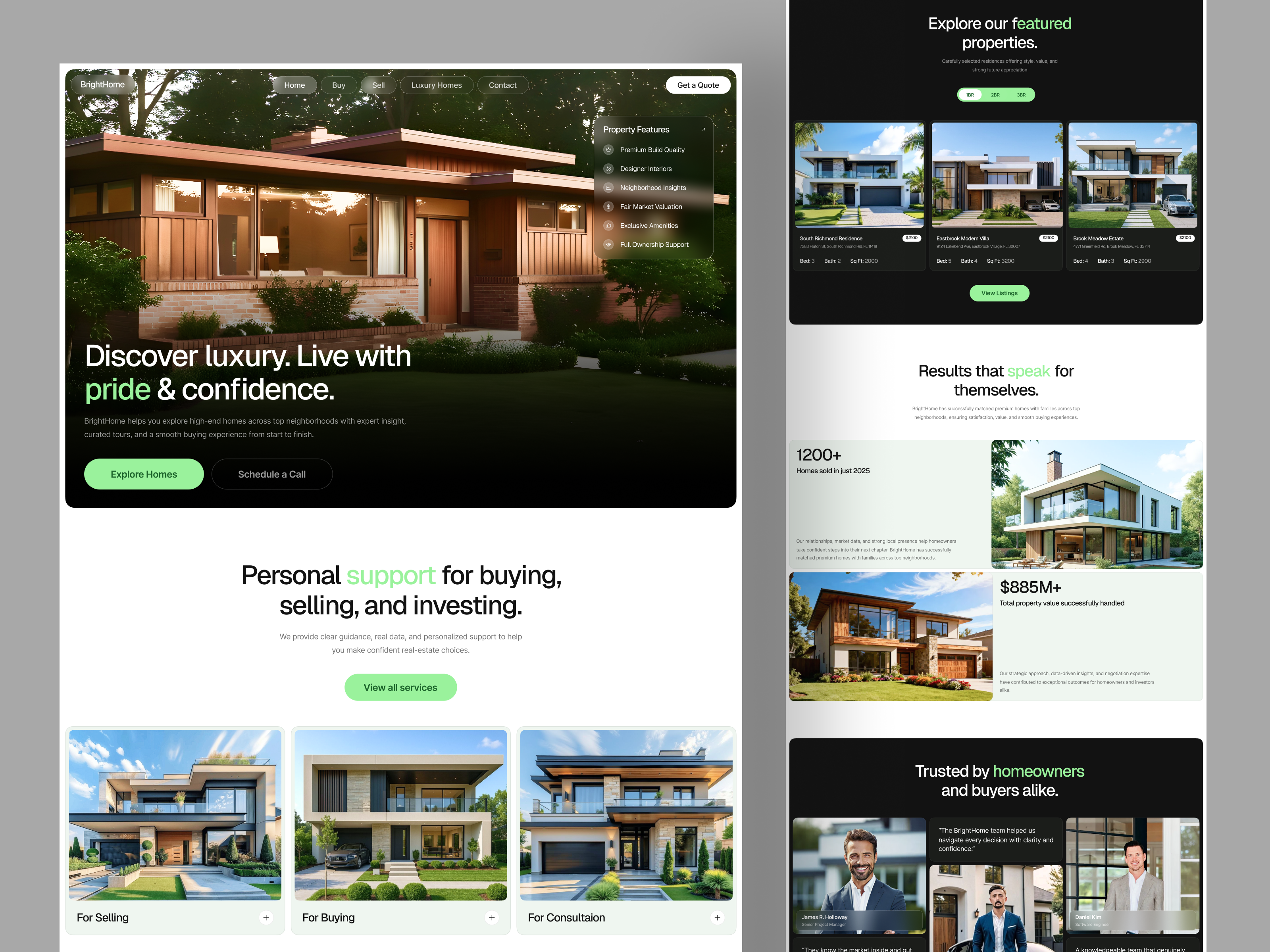 Example of Website Design & Development