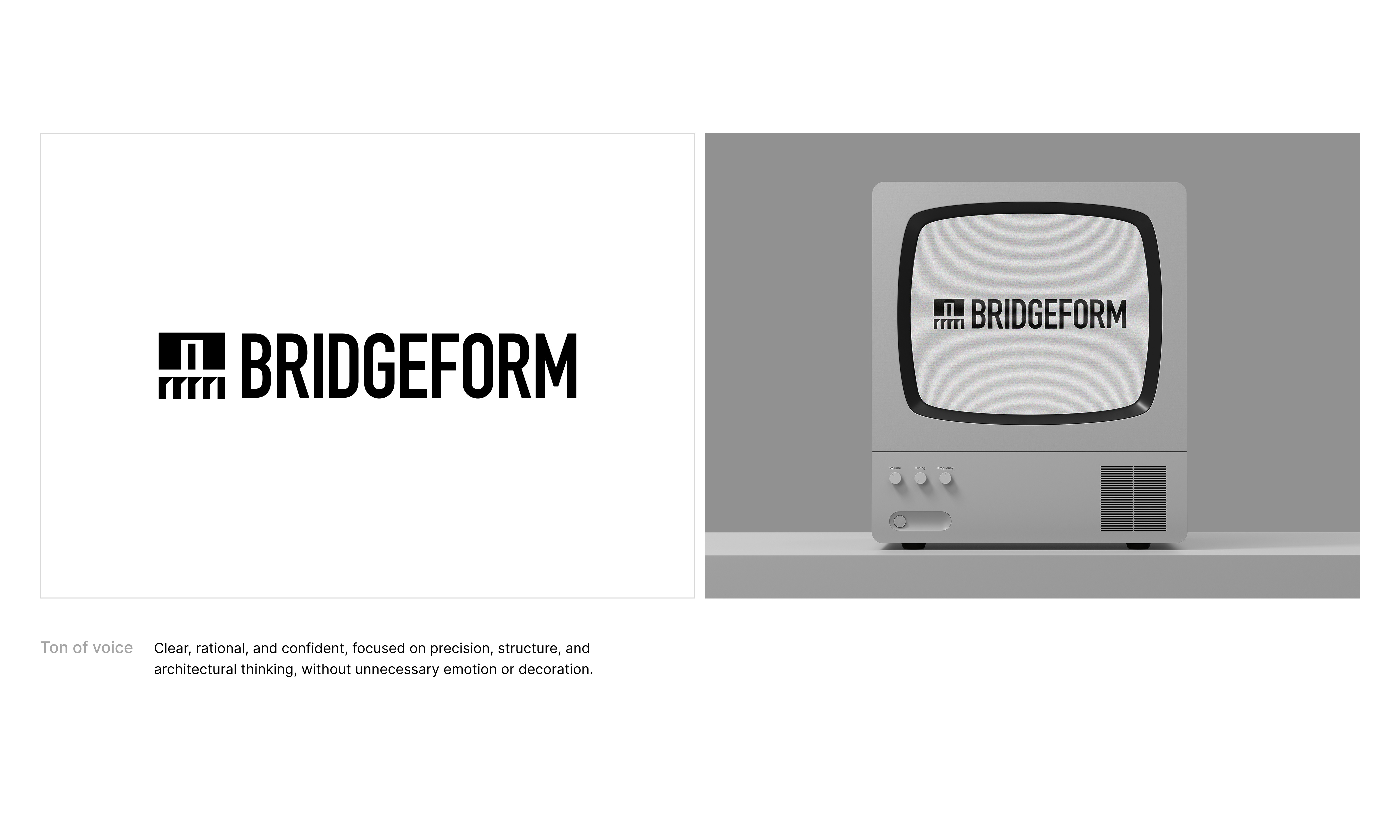 Bridgeform - Brand Identity architecture brand designer brand identity branding bridge graphic designer logo logo designer logo maker minimalism visual design wordmark