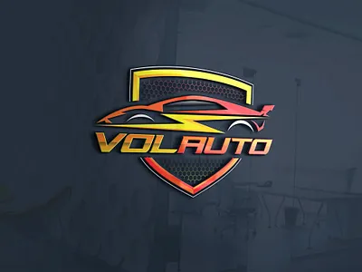 VOL AUTO LOGO automotive car graphic design logo sport