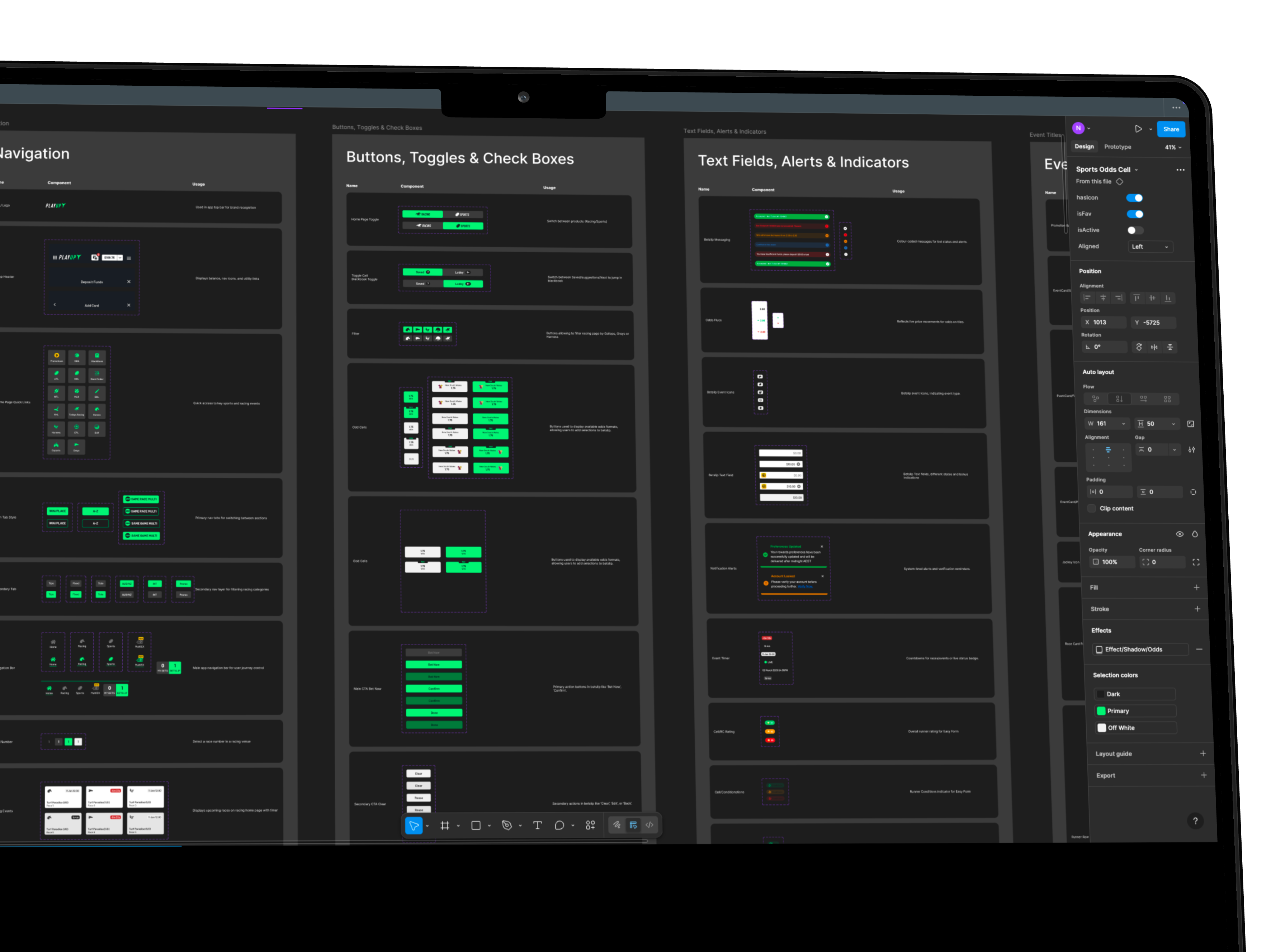 PlayUp Design System app bet betting branding design design system desktop figma gambling igaming platform product ui ux