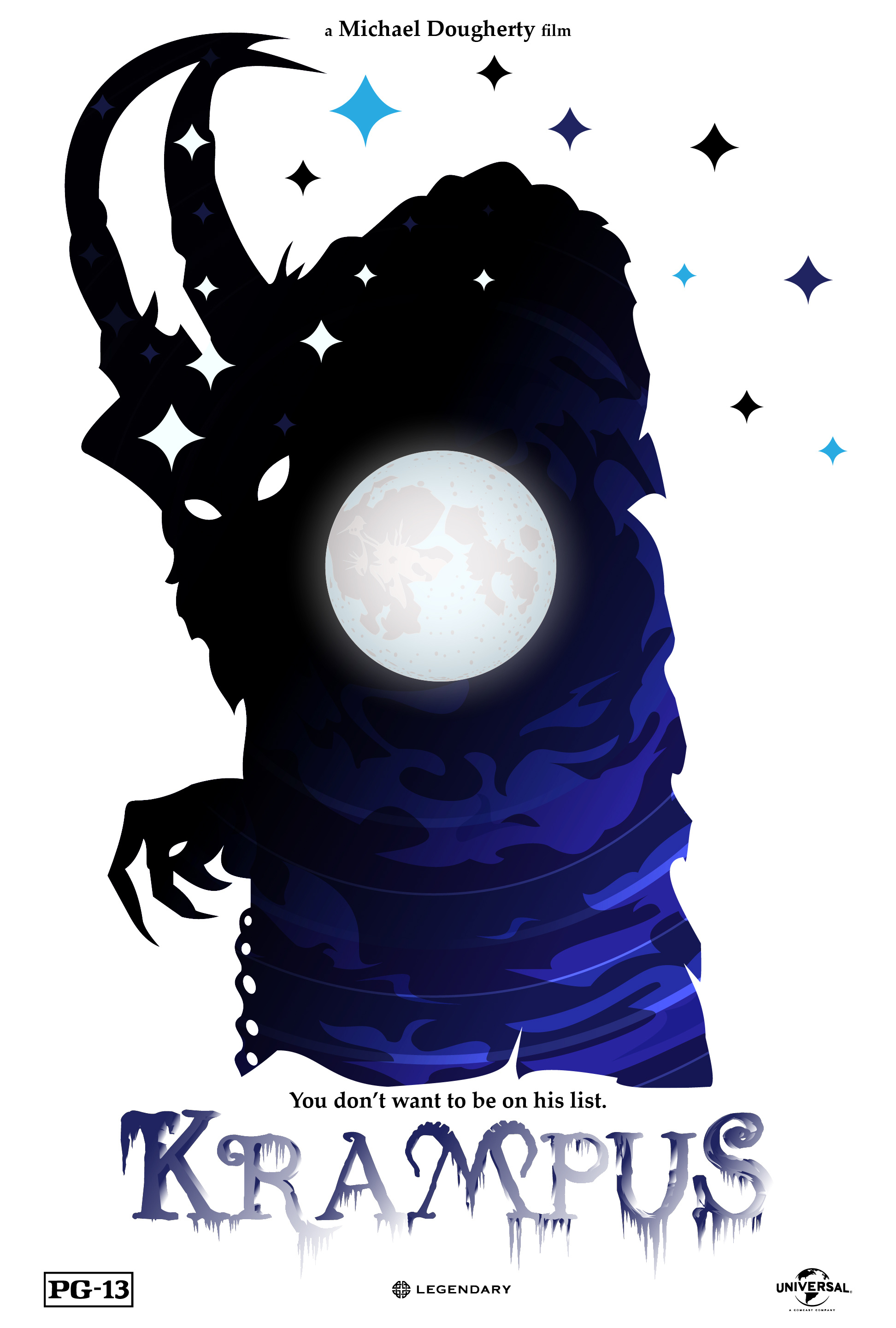 "Krampus" Poster christmas digital art digital illustration fan art graphic design graphic designer illustration illustrator key art poster poster design