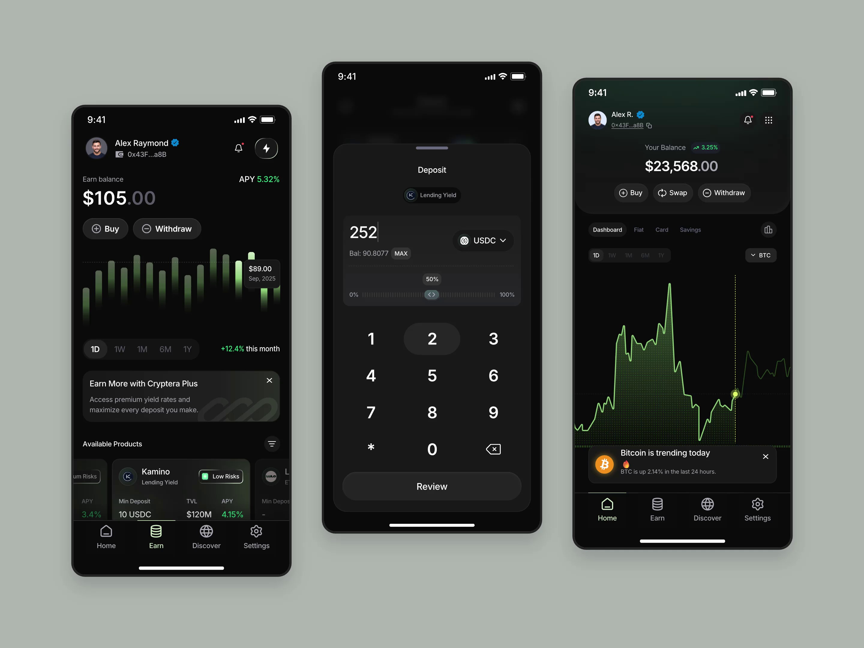 Cryptera - Crypto Mobile App by Barly Design for Uxerflow on Dribbble
