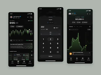 Cryptera - Crypto Mobile App animation business clean crypto crypto app currency design finance financial graphic design investment mobile mobile design modern motion graphics technology ui uidesign ux uxdesign