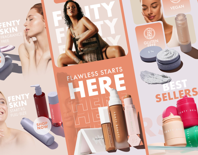 Email marketing newsletter design for skincare cpg klaviyo brand beauty brand d2c dtc email design email flow email template fenty figma email design health klaviyo campaign moisturizer omnisend template routine shopify sunscreen welcome flow women health