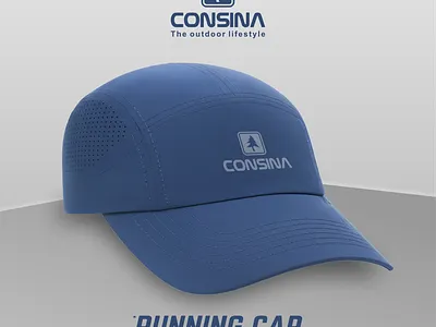 Running Cap branding cap graphic design product design
