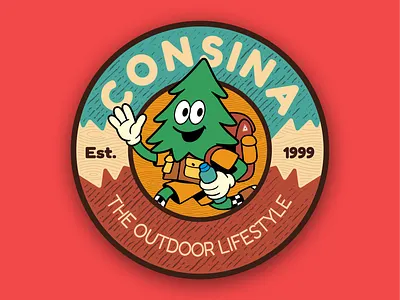 STIKER BADGE ADVENTURE adventure animation branding graphic design illustration logo outdoor design product product design