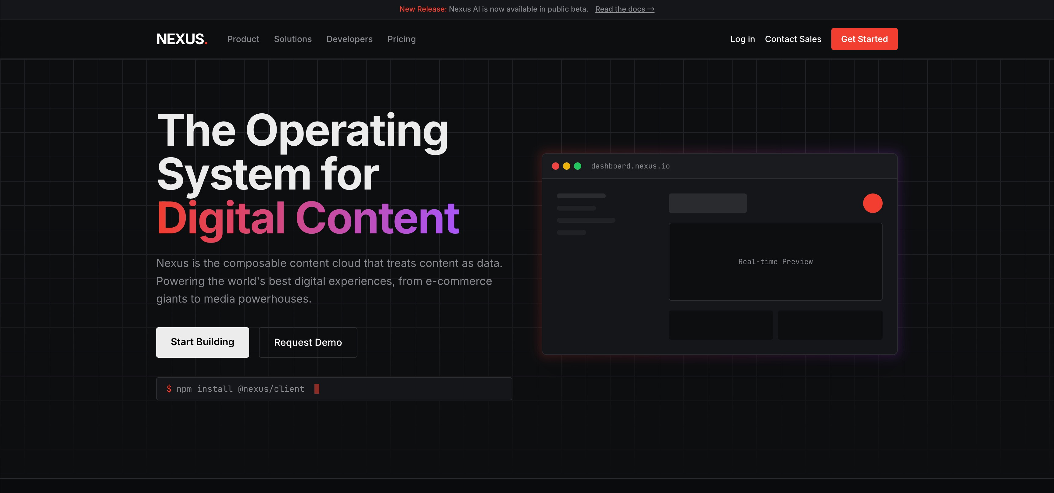 Ai Powering Experience branding design landing page ui website