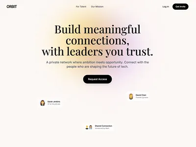 Networking Product Website design landing page ui website