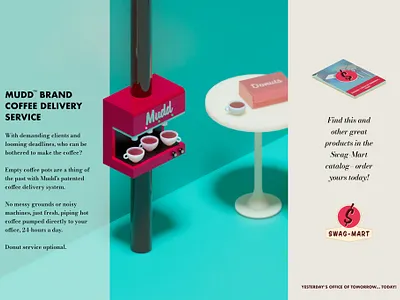 swag mart blender3d branding game art illustration