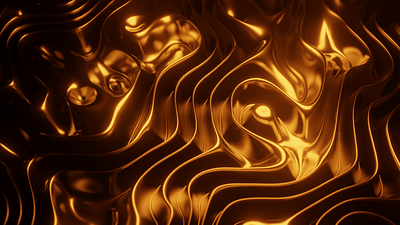 gold loop 3d abstract design blender design inspiration
