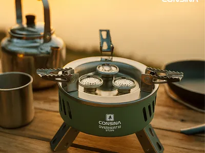PORTABLE STOVE BRANDING adventure branding design graphic design illustration logo outdoor product product design stove