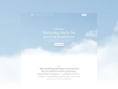 Northmark - Marketing Consultant Landing Page clean design illustration landing page marketing marketing landing page minimalist ui web web design website