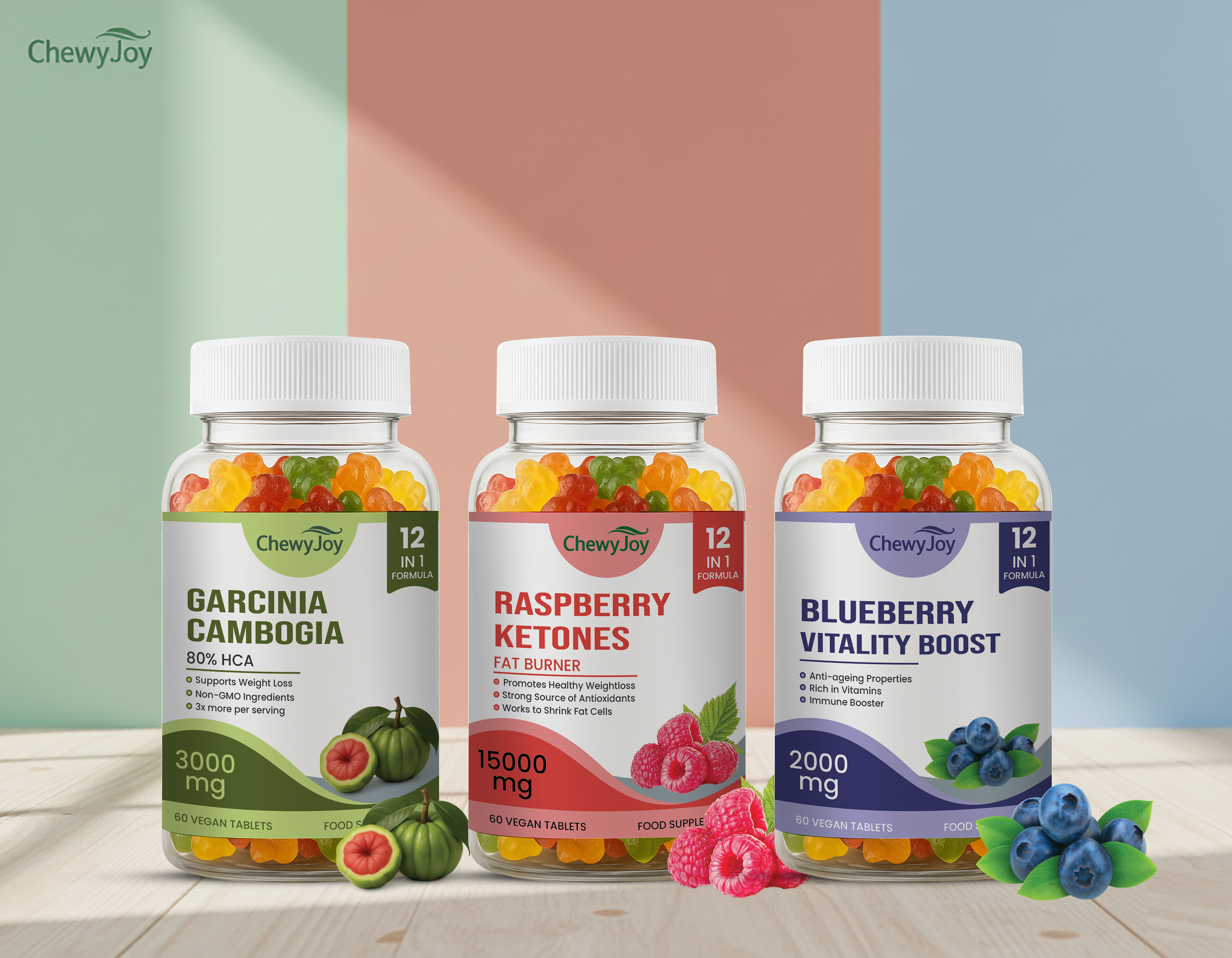 Gummies Supplements Bottle Label & Packaging Design branding design graphic design gummies label gummies packaging gummies supplement label design packaging product label product packaging supplement label supplement packaging