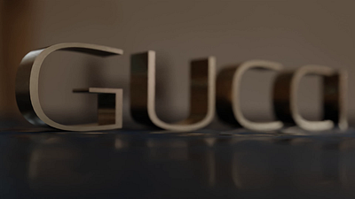 guccci 3d abstract design blender design inspiration