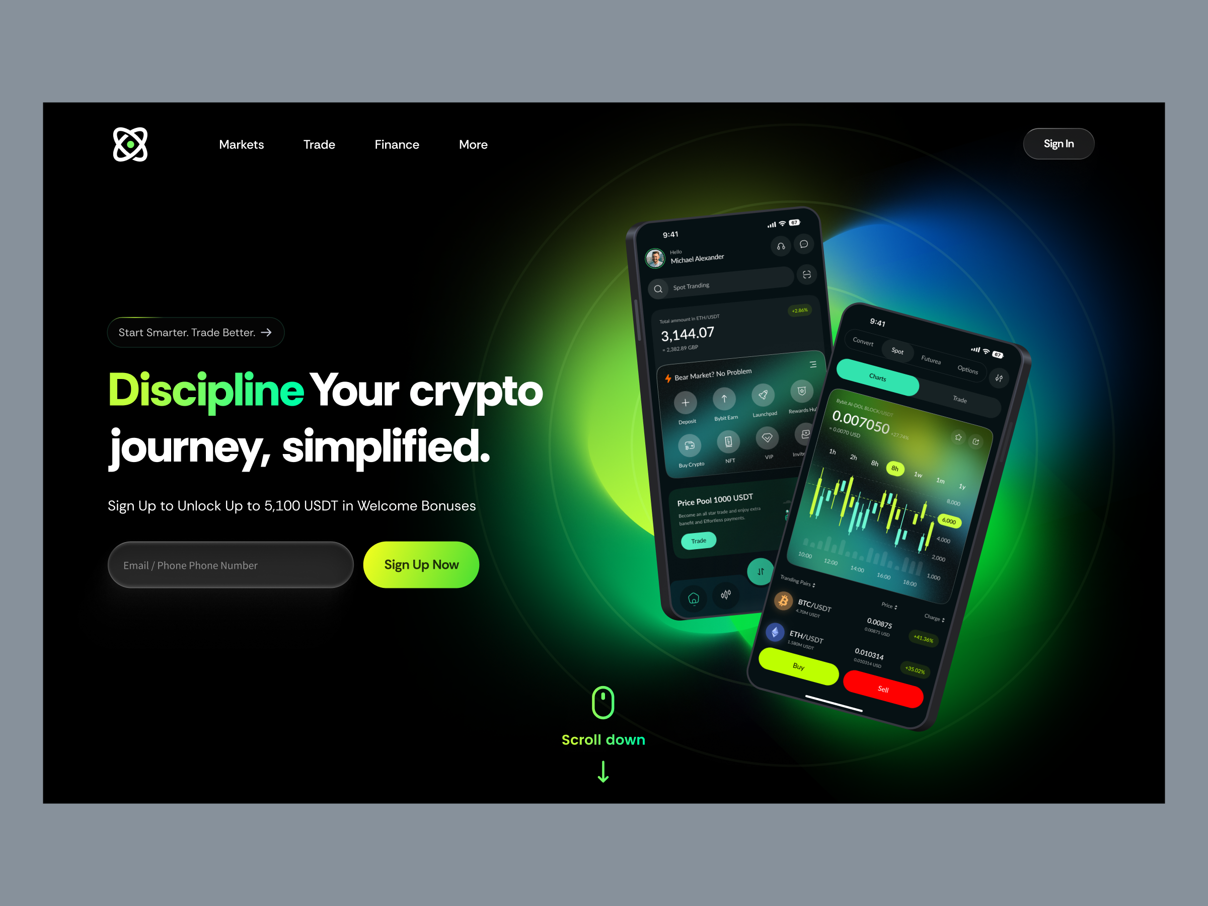 Bybit — High-Performance Crypto Website blockchain website crypto crypto exchange website design finance website fintech web design modern web ui product professional web design real time trading trading platform website ui ux web web3 website design