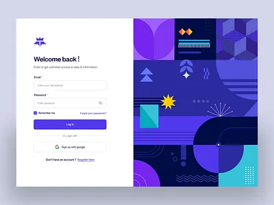 Login Page UI of Terra creative login page minimal product design sign in sign up split design ui ui design ux web design