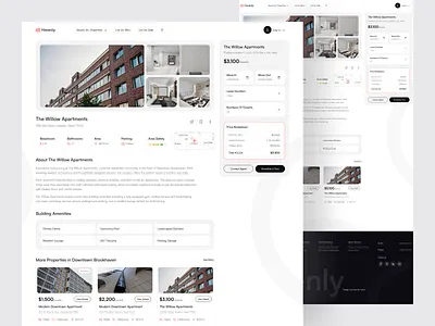 Havenly - Property Detail Page clean detail page details home landing page listing mortgage performance overview product detail property property agency property details property reports purchase property real estate rent residence web design website website design